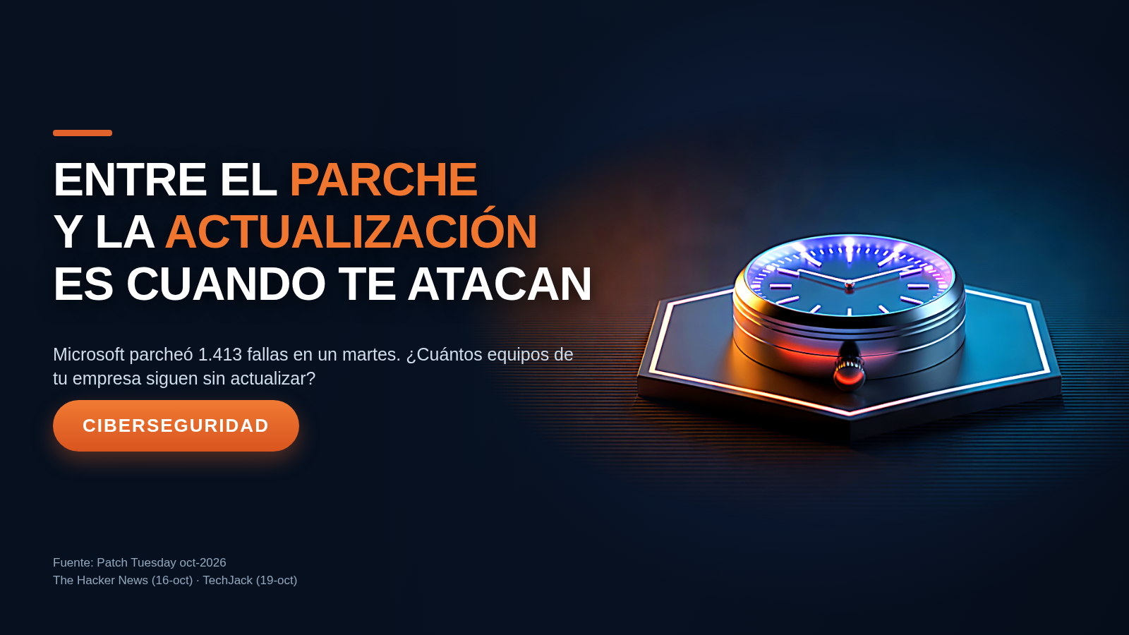 Entre el parche y la actualización es cuando te atacan